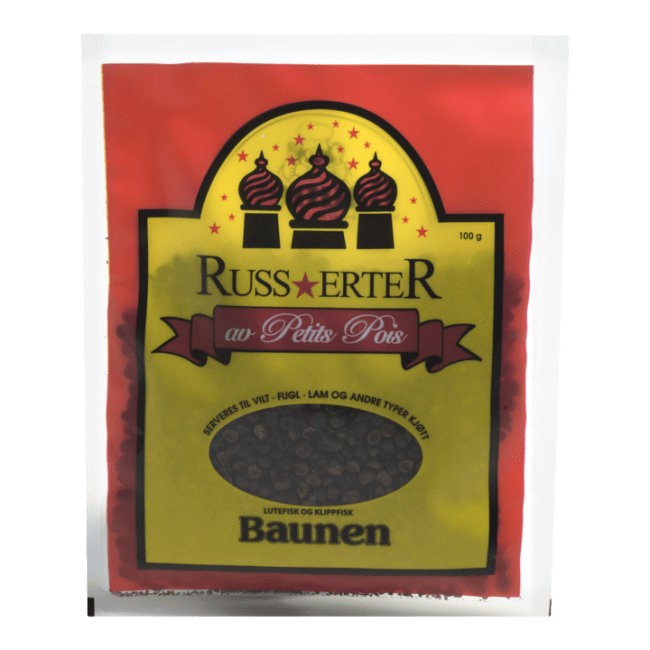 (Utgått) Baunen erter russiske 100 g