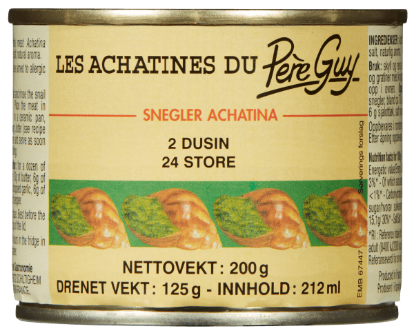 Snegler Achatina 2 dusin 200 g