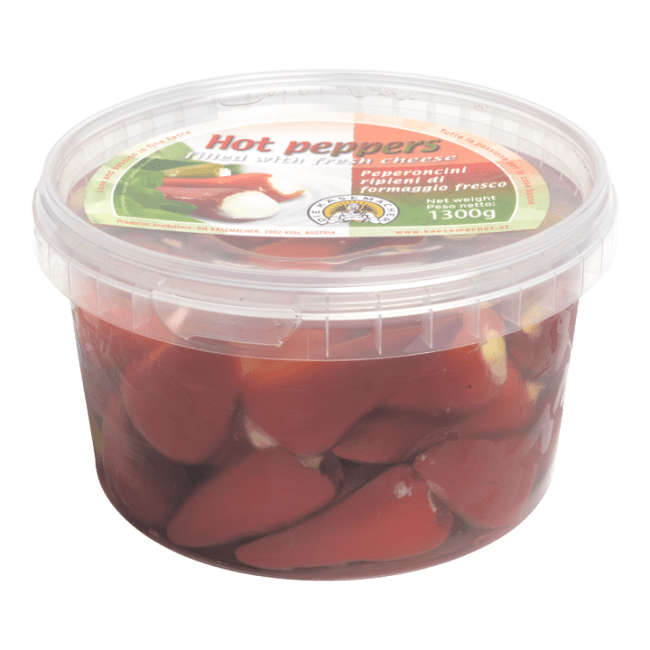 Ostefylte chilipepper sterk 1,3 kg