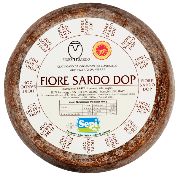 (Nytt nr 907209) Pecorino fiore sardo DOP ca 4 kg