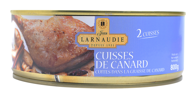 Larnaudie Confit de Canard (andelår) 800 g