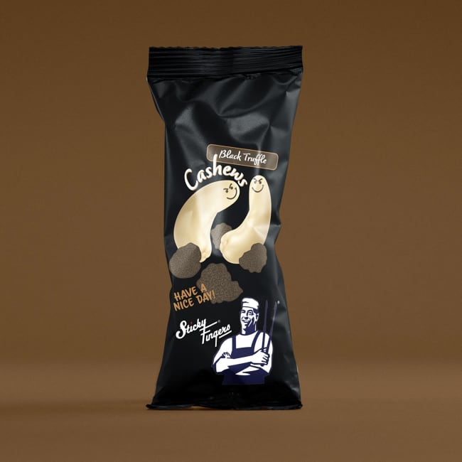 (Utgått) SF cashewnøtter m/sort trøffel 60 g