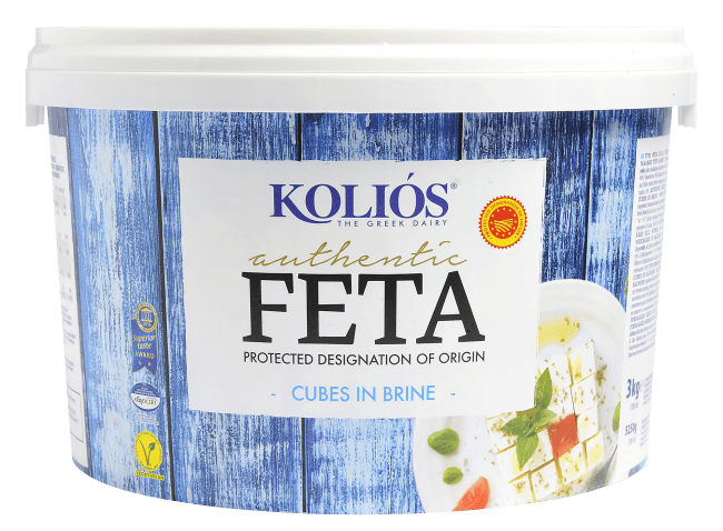 Gresk feta PDO terning i lake 3 kg