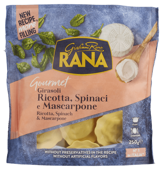 (Utgått) Rana girasoli m/ricotta, spinat, mascarpo