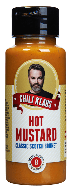 (Utgått) Chili Klaus scotch bonnet sennep 8 250 ml