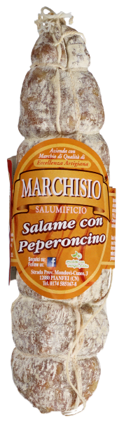 (Utgått) Marchisio salami med chilipepper ca 300 g