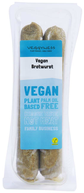 (Utgått) Veggyness vegan bratwurst 200 g