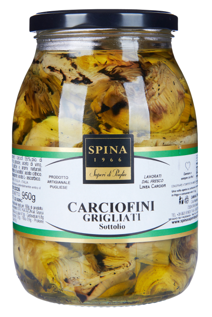 Spina carciofini griglati sottòolio 950 g