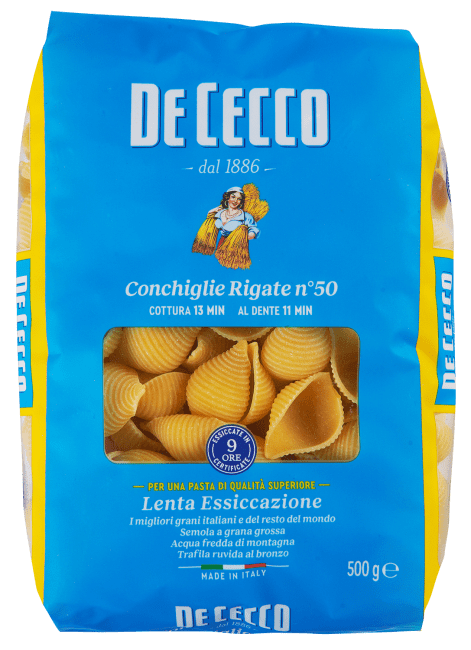 (Nytt nr 263469) De Cecco conchiglie 500 g