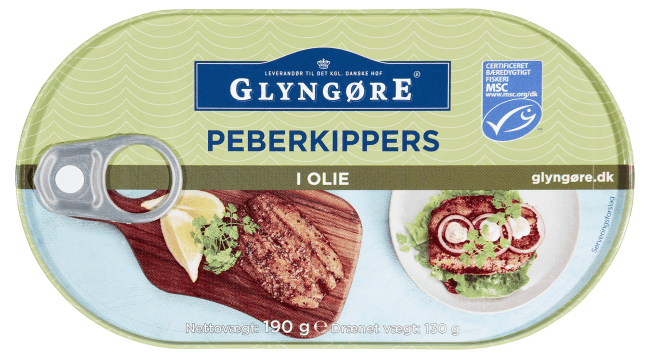 Glyngøre pepperkippers i olje 190 g