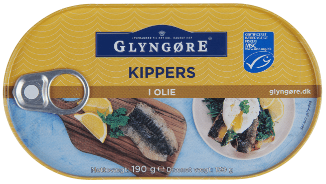 Glyngøre kippers i olje 190 g