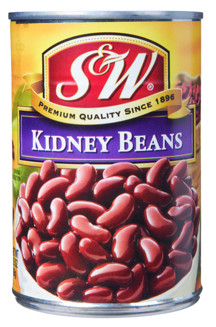 S&W bønner røde (kidney) 432 g