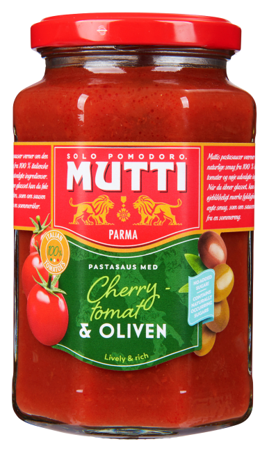 Mutti pastasaus m/oliven 400 g