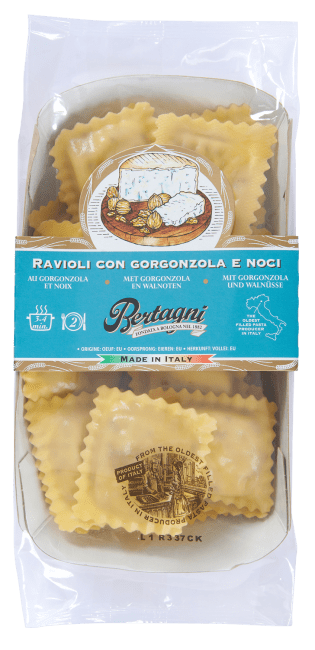 Bertagni ravioli m/gorgonzola og valnøtt 250 g