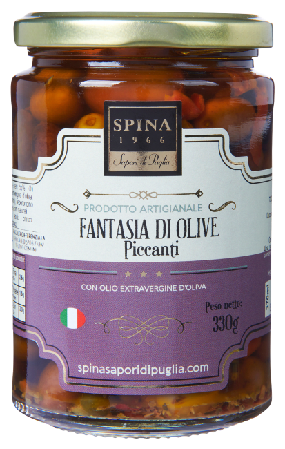 Spina fantasia di olive piccanti 330 g