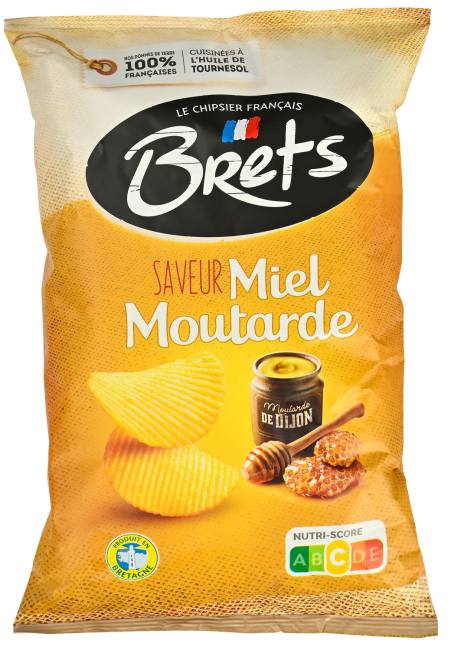 Brets potetchips m/honning og sennep 125 g