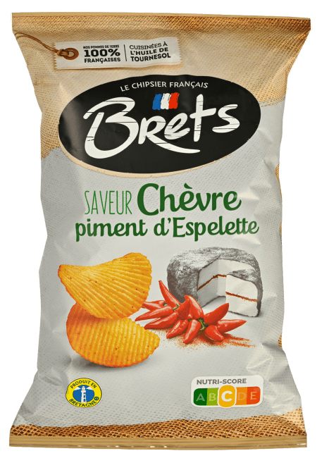 Brets potetchips m/chevre og chili 125 g