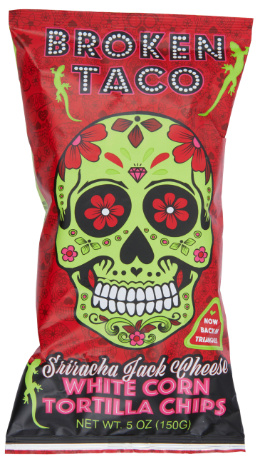 Broken Taco tortillachips Sriracha Jack 150 g