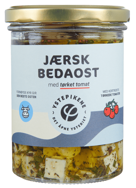 Ystepikene Jærsk Bedaost tomat 378 g