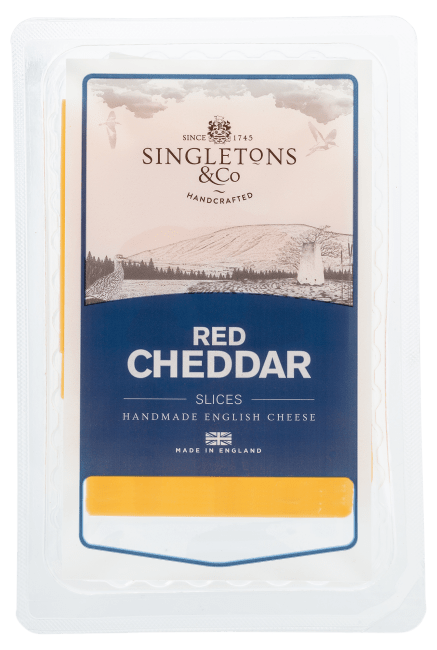 (Utgått) Singletons cheddar engelsk skivet 100 g