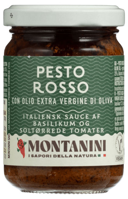 Montanini pestosaus rød 140 g