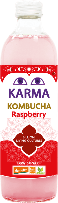 Karma kombucha bringebær ØKO 500 ml