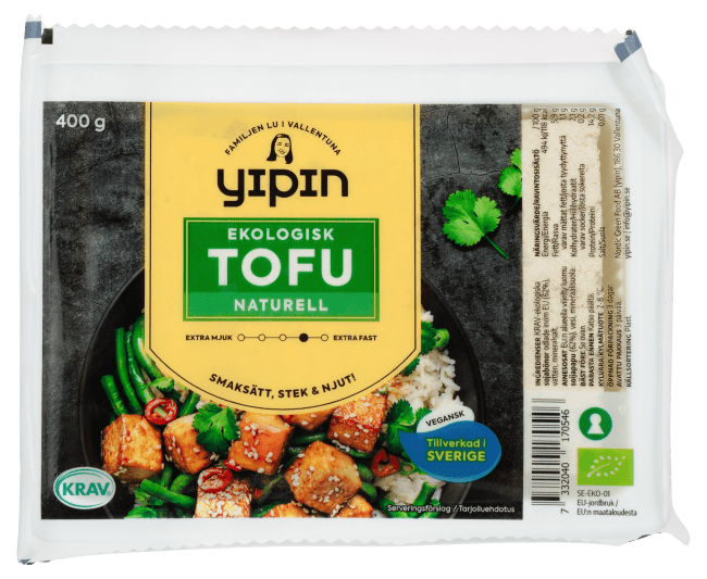 Yipin tofu naturell fast ØKO 400 g