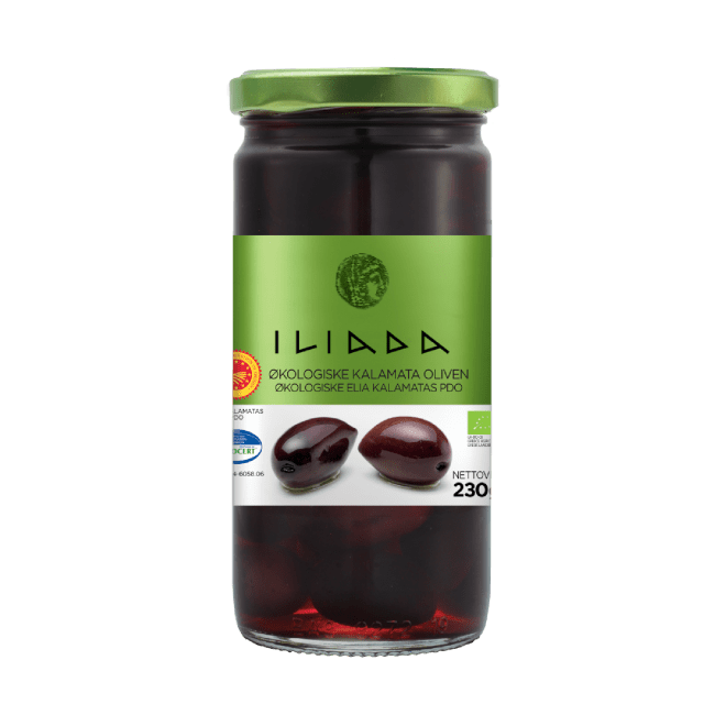 Iliada Kalamata oliven m/sten ØKO 230 g