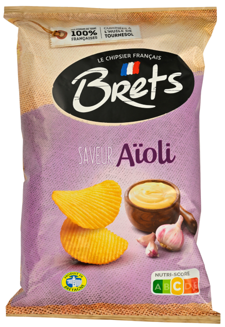 Brets potetchips m/aioli 125 g