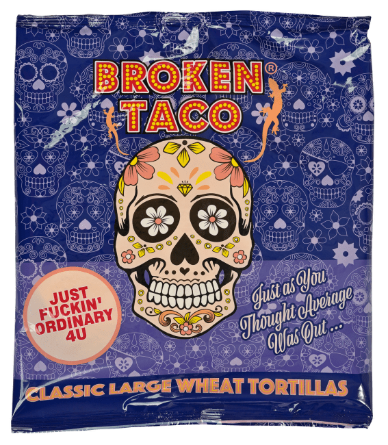 Broken Taco tortilla 25 cm 6 stk 370 g
