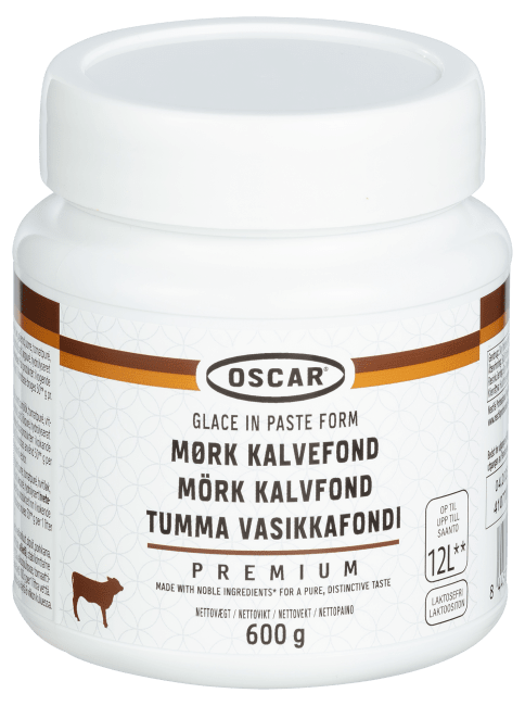 Oscar premium mørk kalvefondpasta 600 g