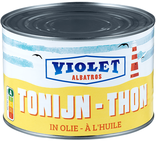 Violet tunfiskbiter i olje 1,705 kg