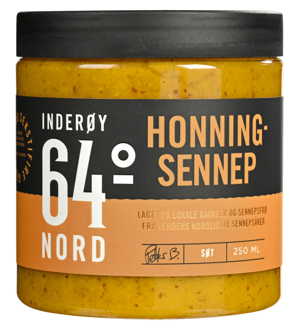 Inderøy 64° Nord honningsennep 250 ml