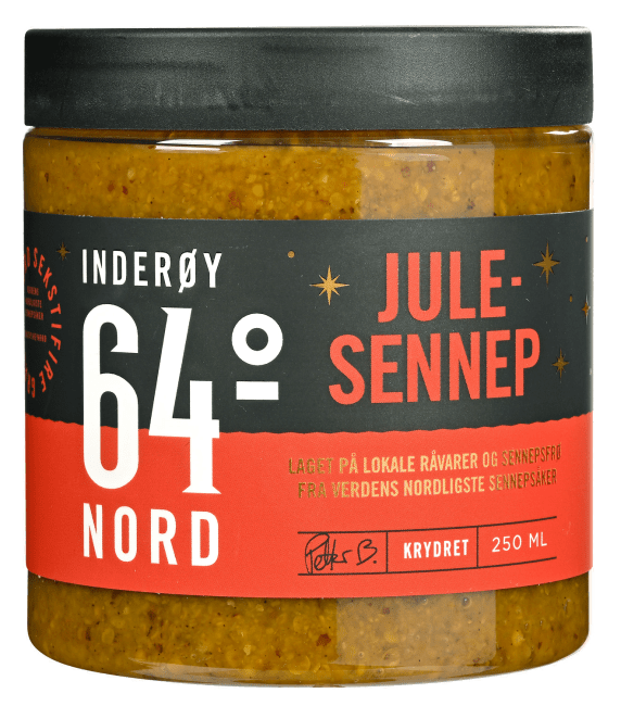 Inderøy 64° Nord julesennep 250 ml