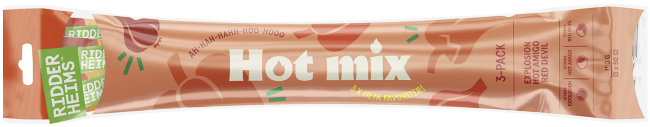 Ridderheims snackpølser hot miks 150 g