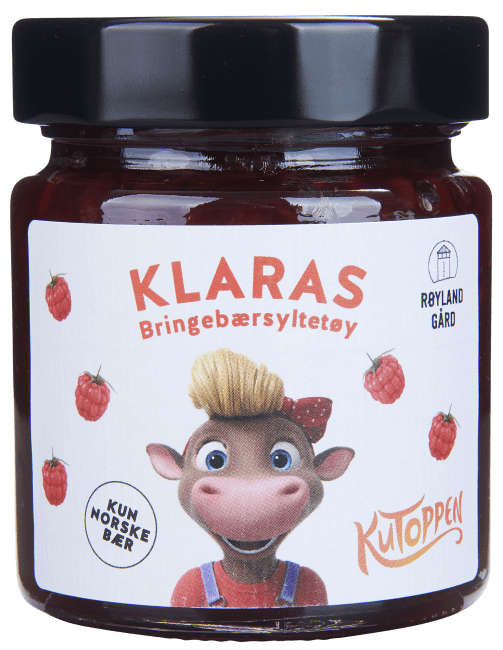 Røyland Klaras bringebærsyltetøy 225 g
