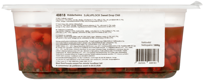 Ridderheims sweety drops chili 1,8 kg