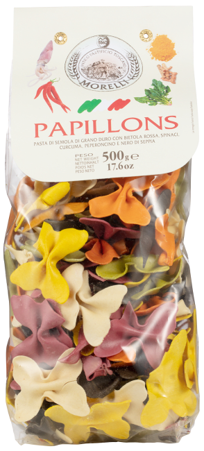 Morelli papillons pasta m/6 smaker 500 g
