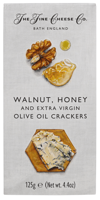 Fine cheese crackers m/valnøtt og honning 125 g