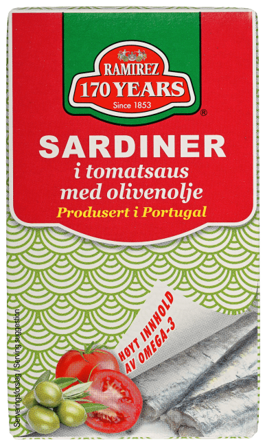 Ramirez sardiner i tomatsaus 124 g