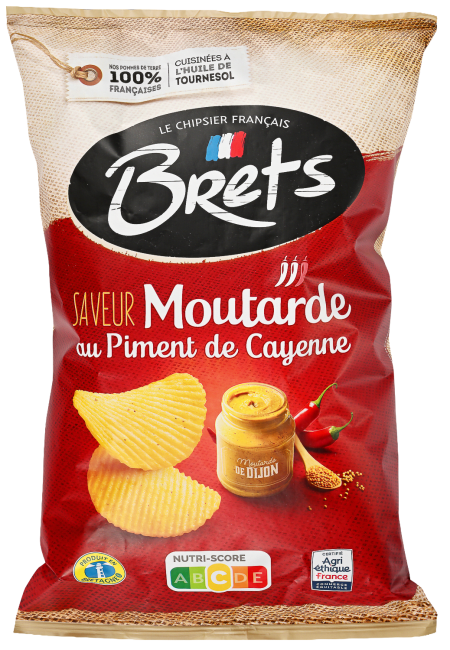 Brets potetchips m/dijon sennep og chilli 125 g