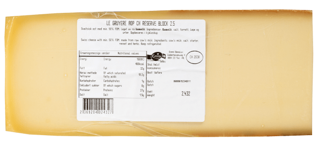 Emmi Gruyere réserve AOP ca 2,2 kg