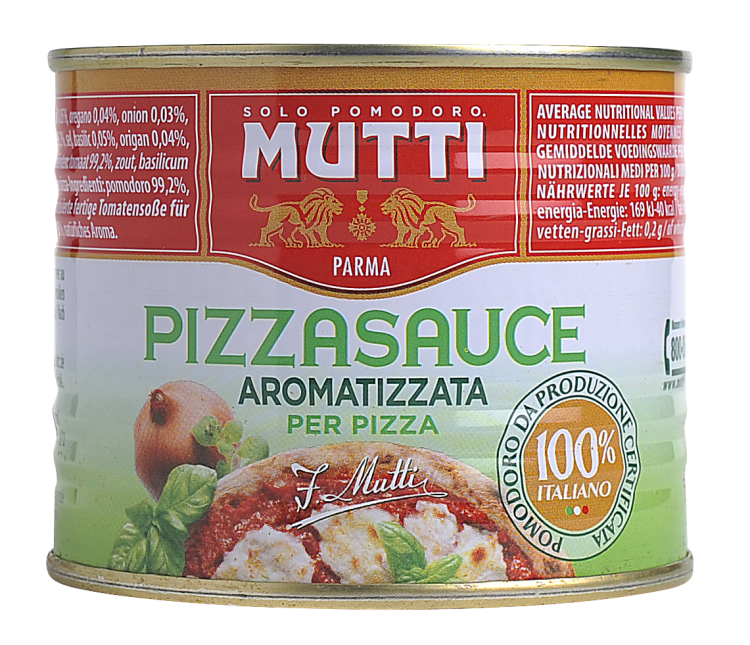 Mutti pizzasaus m/krydder 210 g