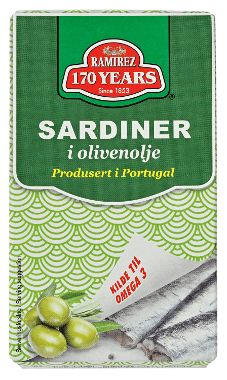 Ramirez sardiner i olivenolje 124 g