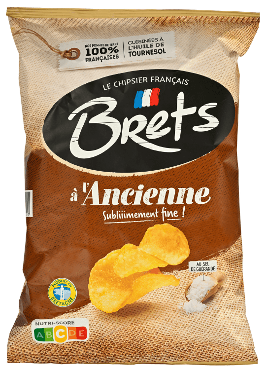 Brets potetchips m/salt 125g