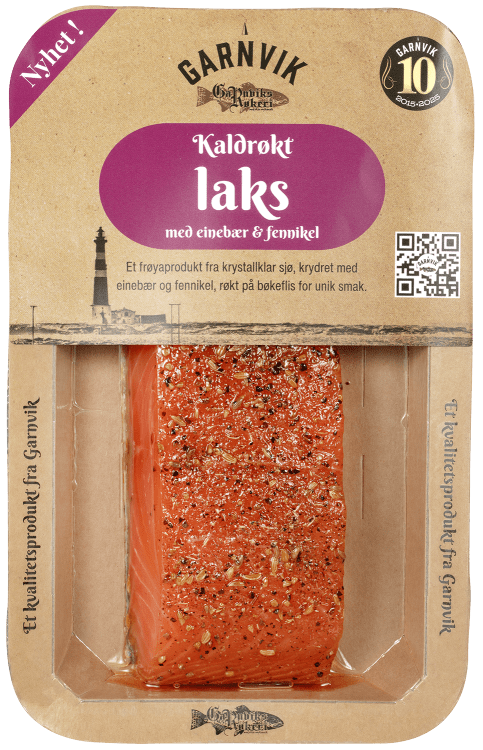 Garnvik røkt laks einebær & fennikel 200 g