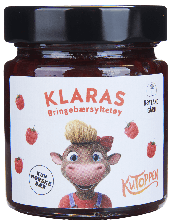 Røyland Klaras bringebærsyltetøy 225 g