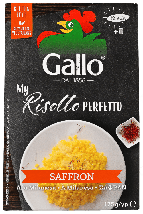 Riso Gallo risottoris m/safran 175 g