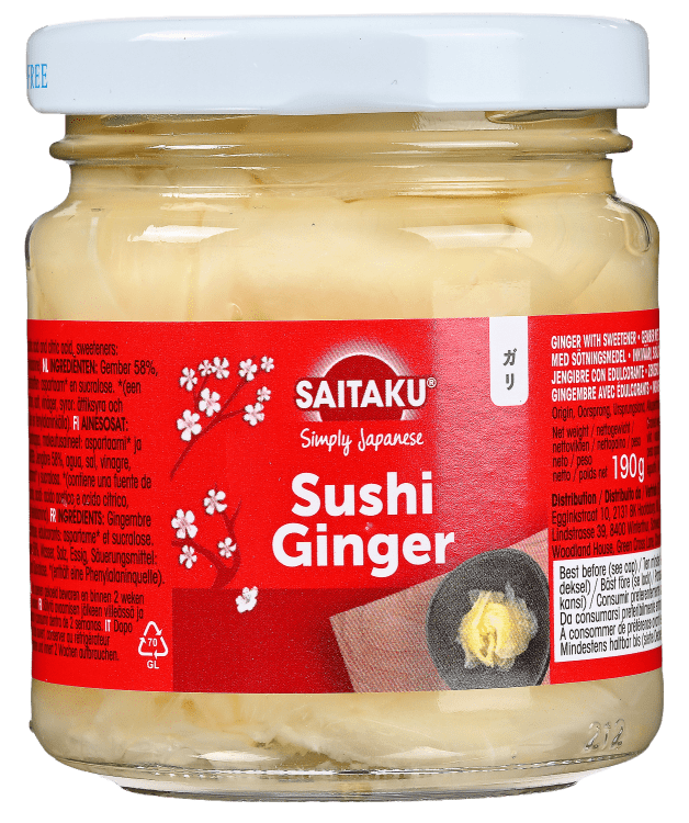 Saitaku sushi ingefær 190 g