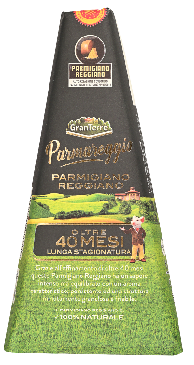 Parmigiano Reggiano trekant 40 mnd DOP 200 g